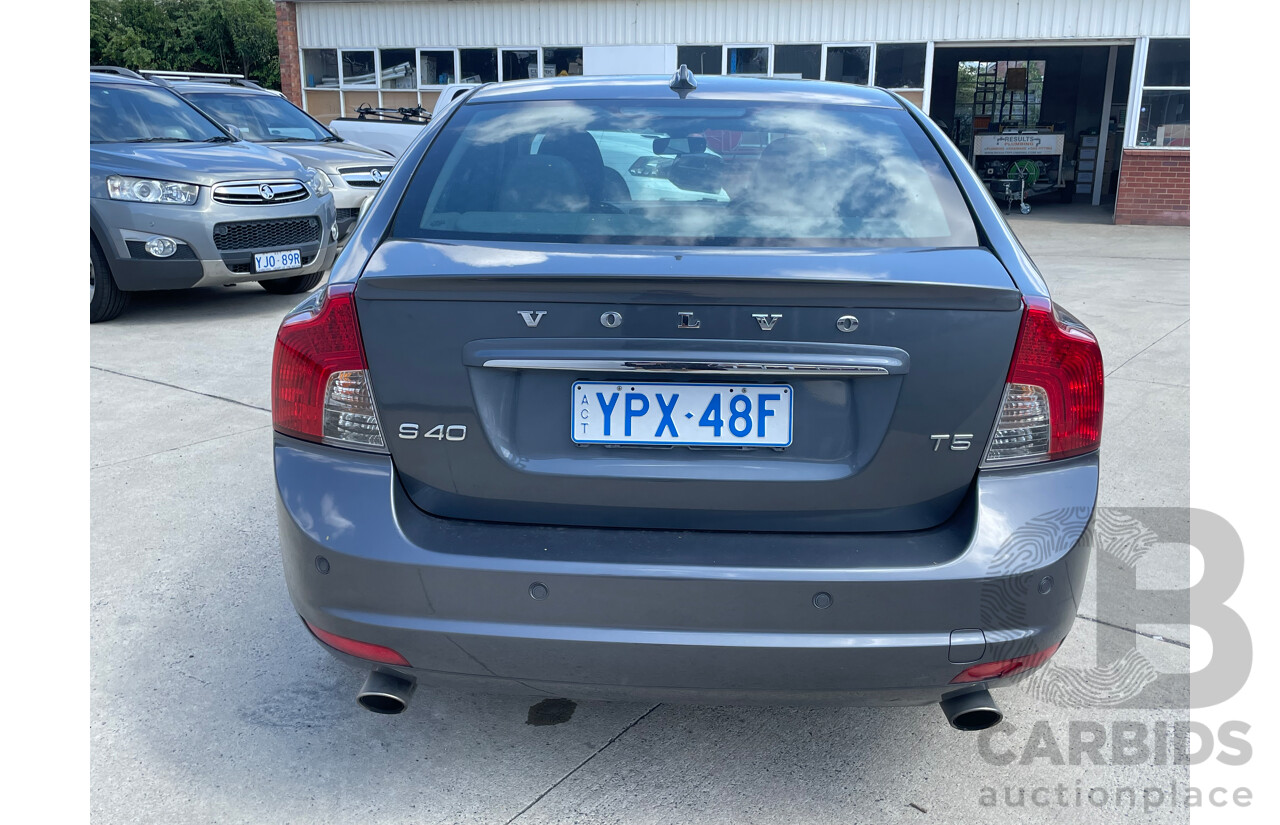 4/2011 Volvo S40 T5 S MY11 4d Sedan Grey 2.5L