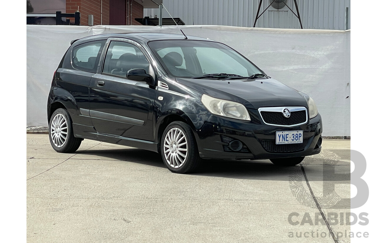1/2009 Holden Barina  TK MY09 3d Hatchback Black 1.6L