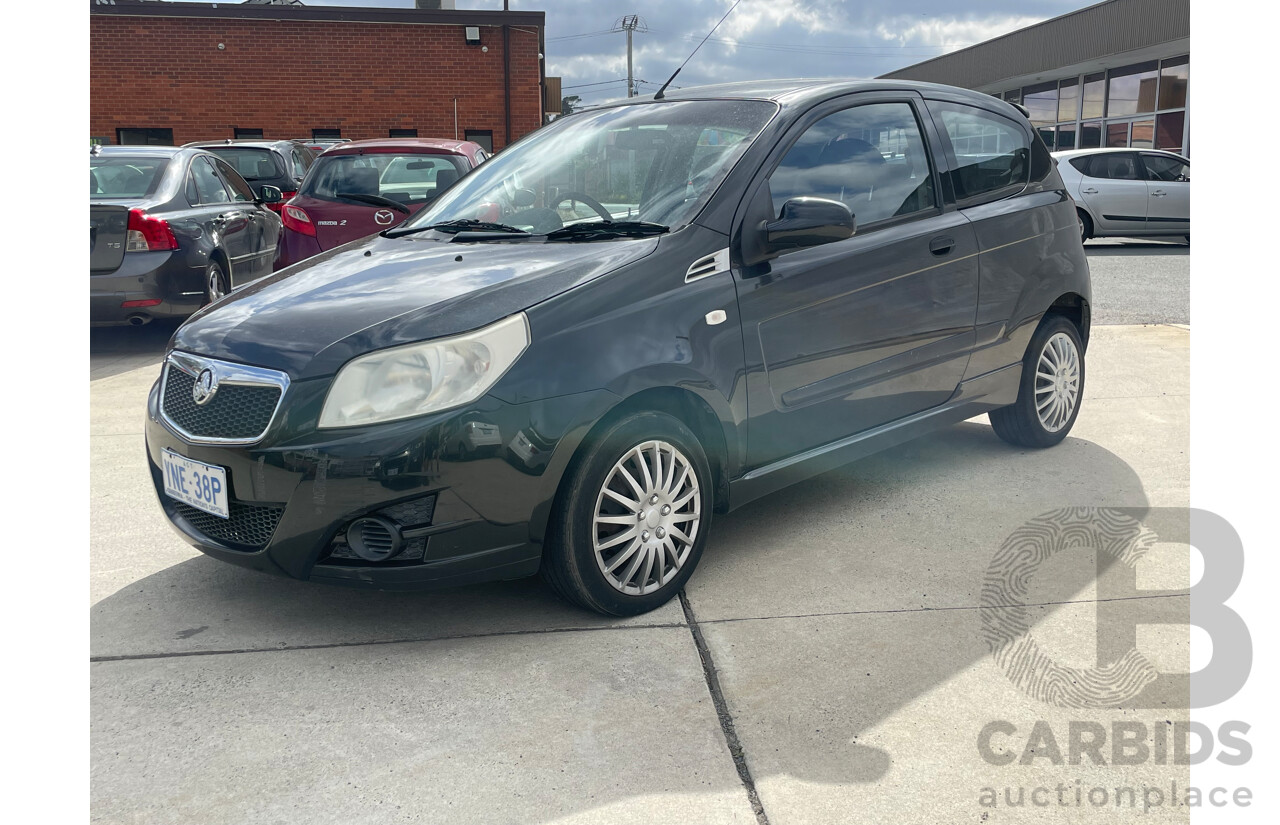 1/2009 Holden Barina  TK MY09 3d Hatchback Black 1.6L