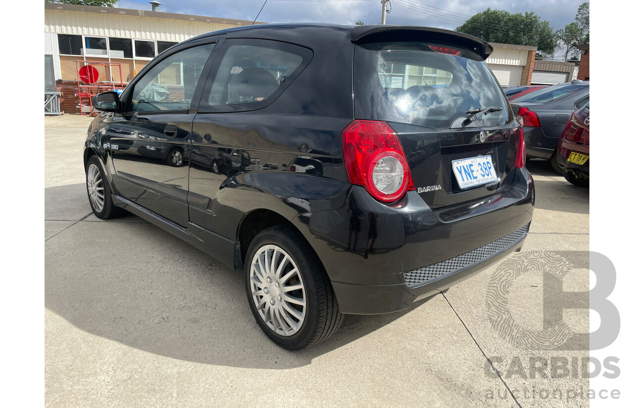 1/2009 Holden Barina  TK MY09 3d Hatchback Black 1.6L