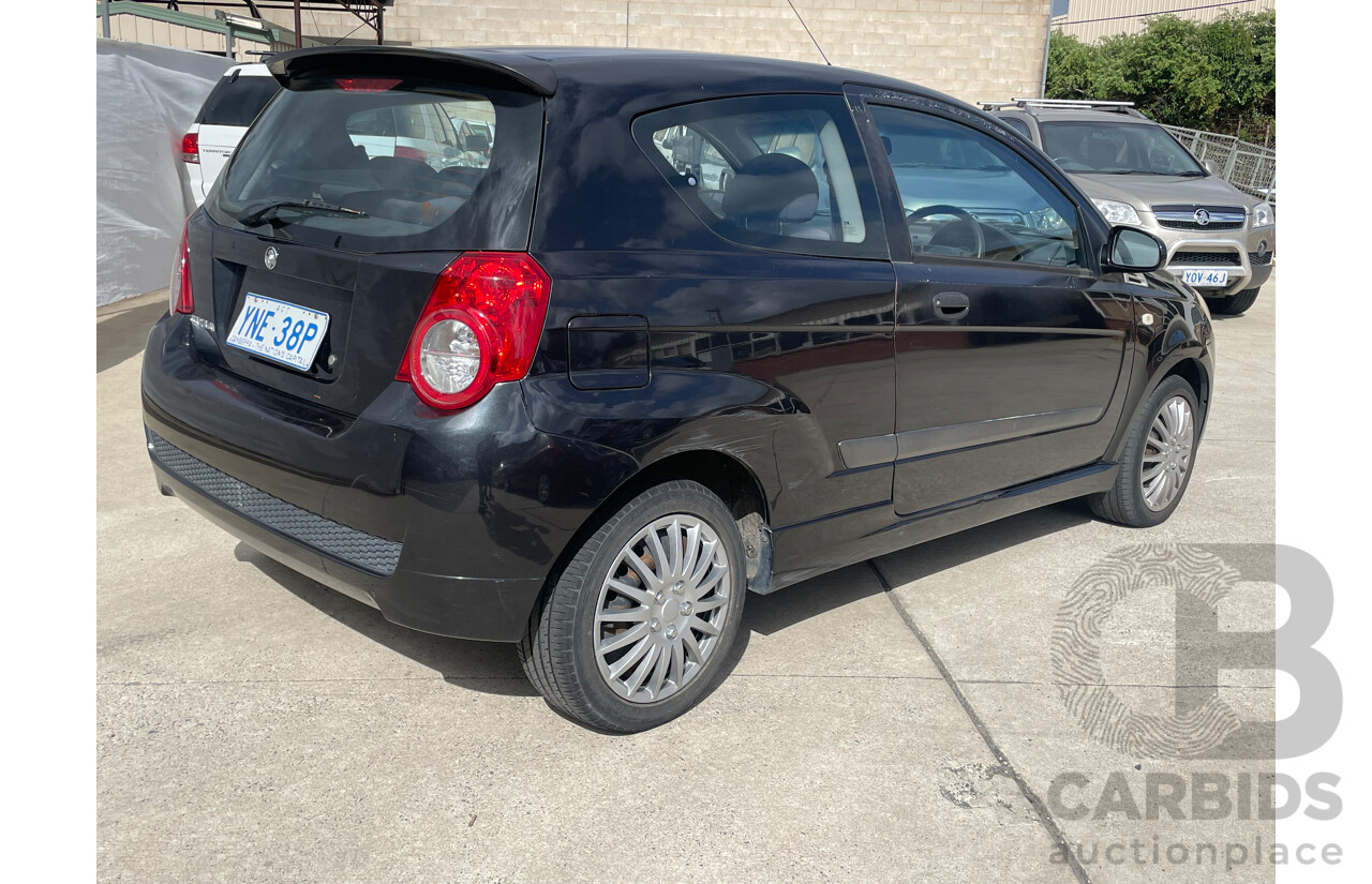 1/2009 Holden Barina  TK MY09 3d Hatchback Black 1.6L