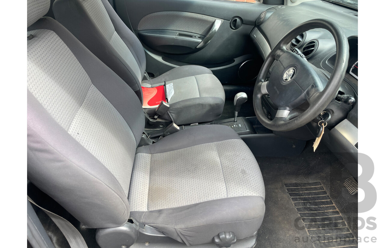 1/2009 Holden Barina  TK MY09 3d Hatchback Black 1.6L