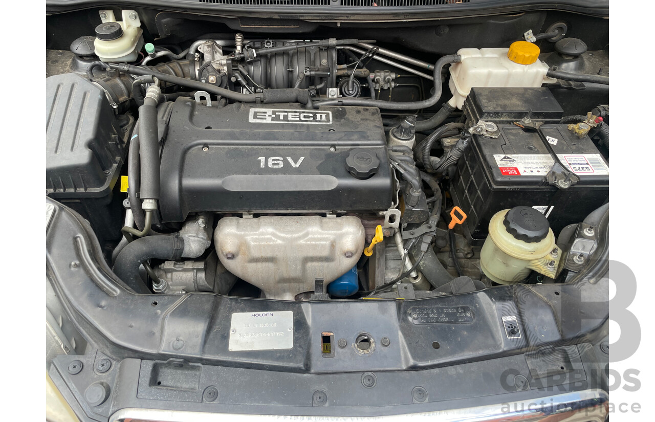 1/2009 Holden Barina  TK MY09 3d Hatchback Black 1.6L