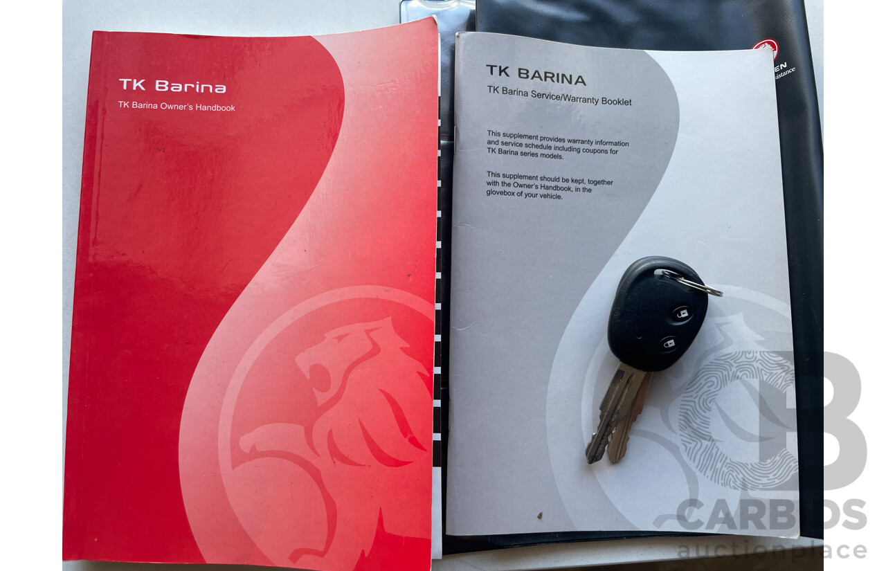 1/2009 Holden Barina  TK MY09 3d Hatchback Black 1.6L