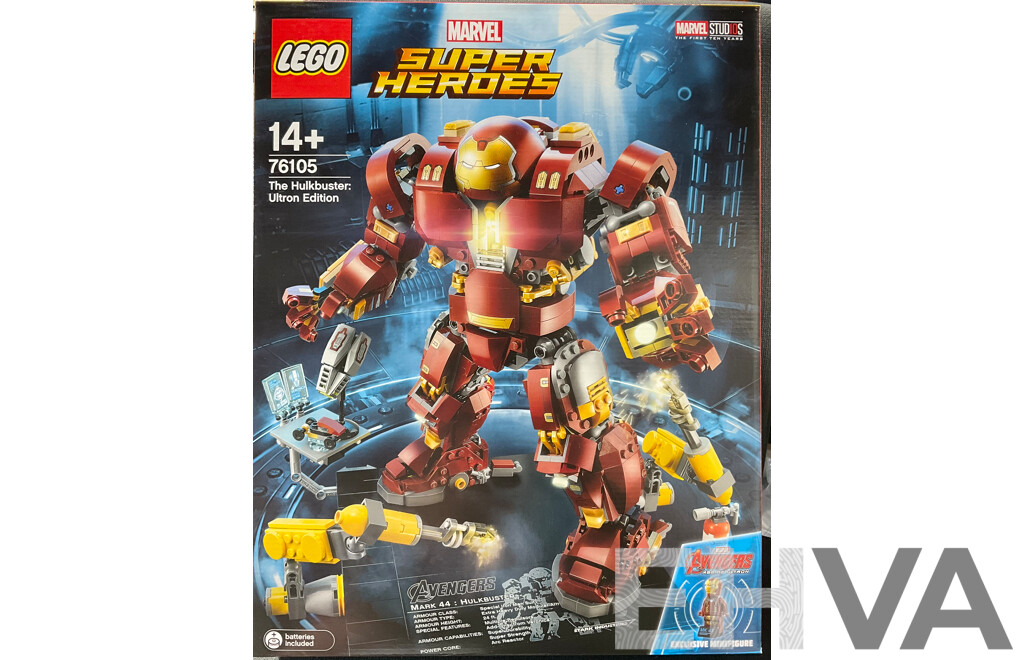 Lego Retired Marvel Superheroes Marvel Studios the Hulkbuster Ultron Edition Set with Additional Posters 76105 , Sealed in Box