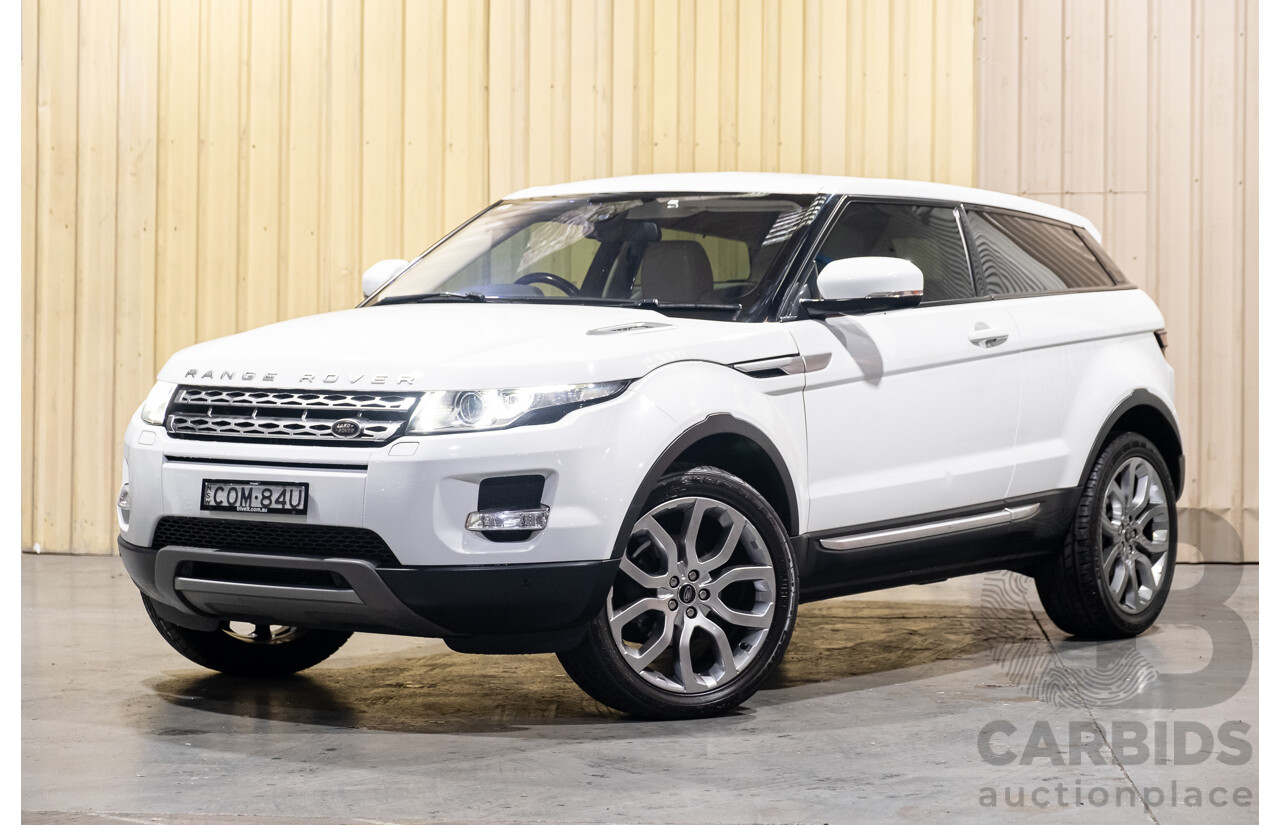 7/2013 Land Rover Range Rover Evoque Si4 (AWD) LV MY13 3d Coupe Fuji White Turbo 2.0L