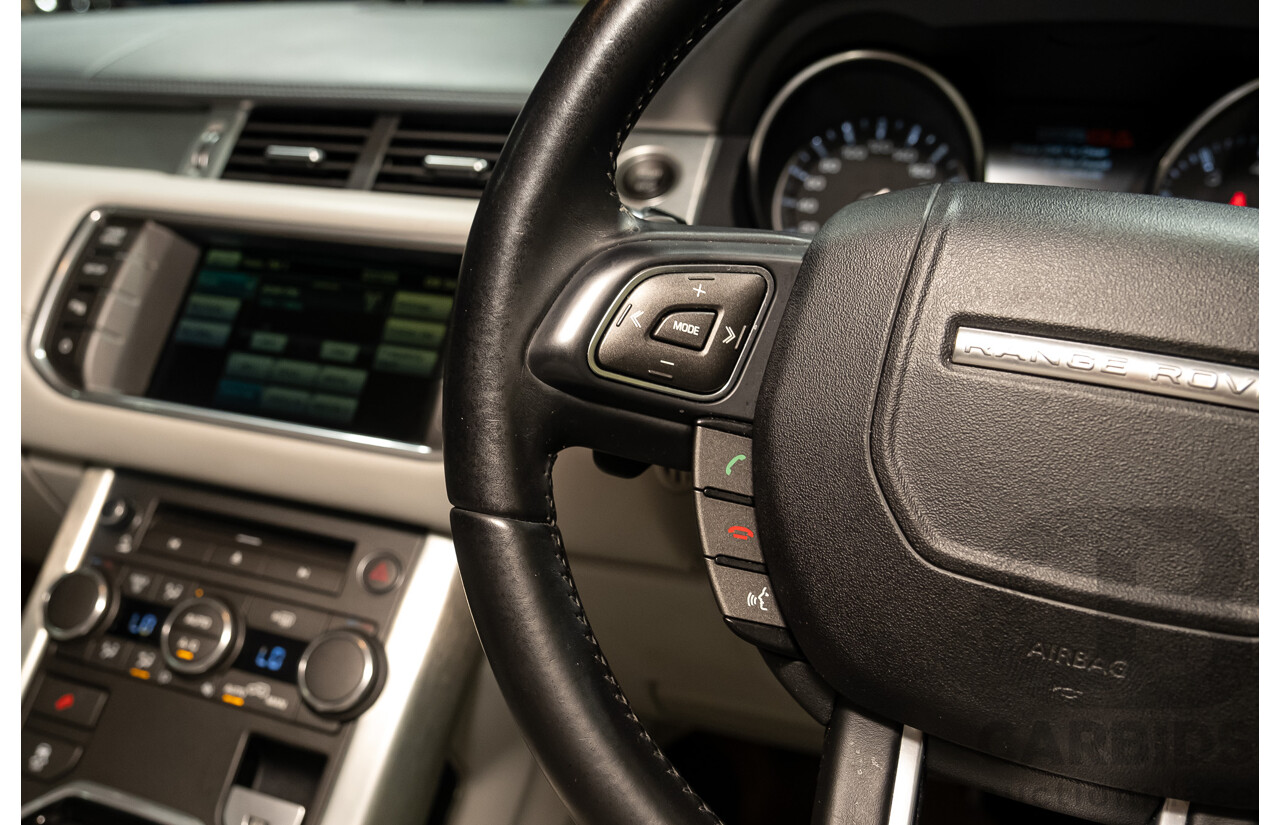 7/2013 Land Rover Range Rover Evoque Si4 (AWD) LV MY13 3d Coupe Fuji White Turbo 2.0L