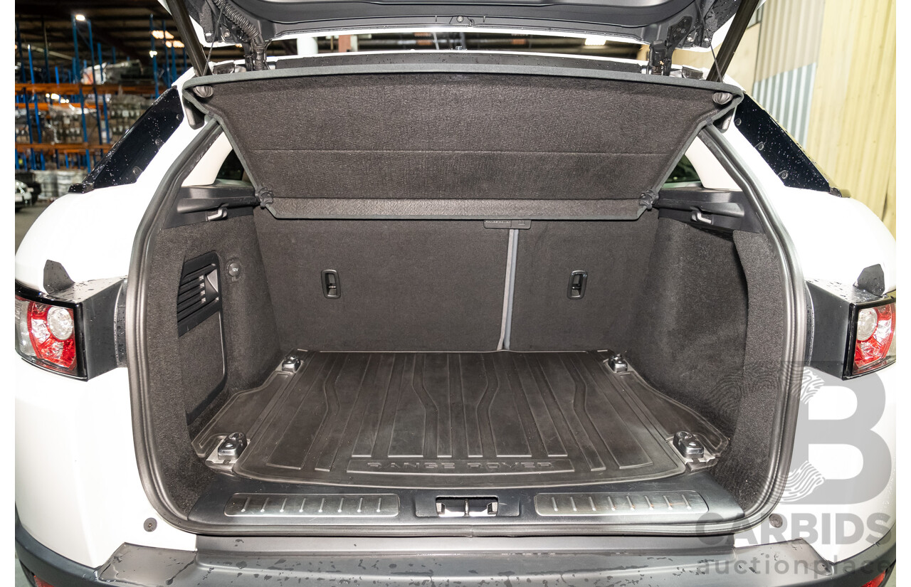 7/2013 Land Rover Range Rover Evoque Si4 (AWD) LV MY13 3d Coupe Fuji White Turbo 2.0L