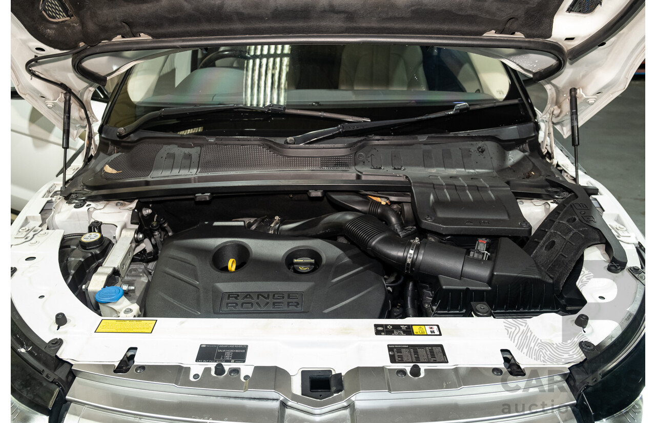 7/2013 Land Rover Range Rover Evoque Si4 (AWD) LV MY13 3d Coupe Fuji White Turbo 2.0L