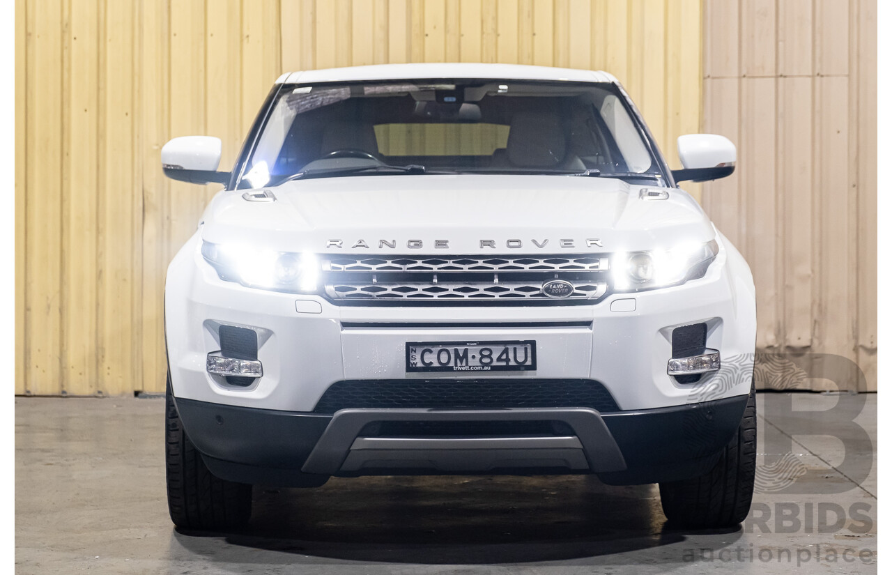 7/2013 Land Rover Range Rover Evoque Si4 (AWD) LV MY13 3d Coupe Fuji White Turbo 2.0L