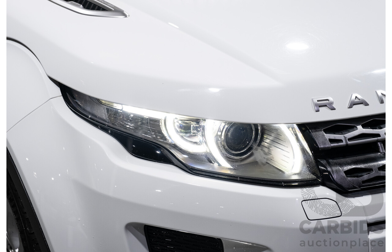 7/2013 Land Rover Range Rover Evoque Si4 (AWD) LV MY13 3d Coupe Fuji White Turbo 2.0L