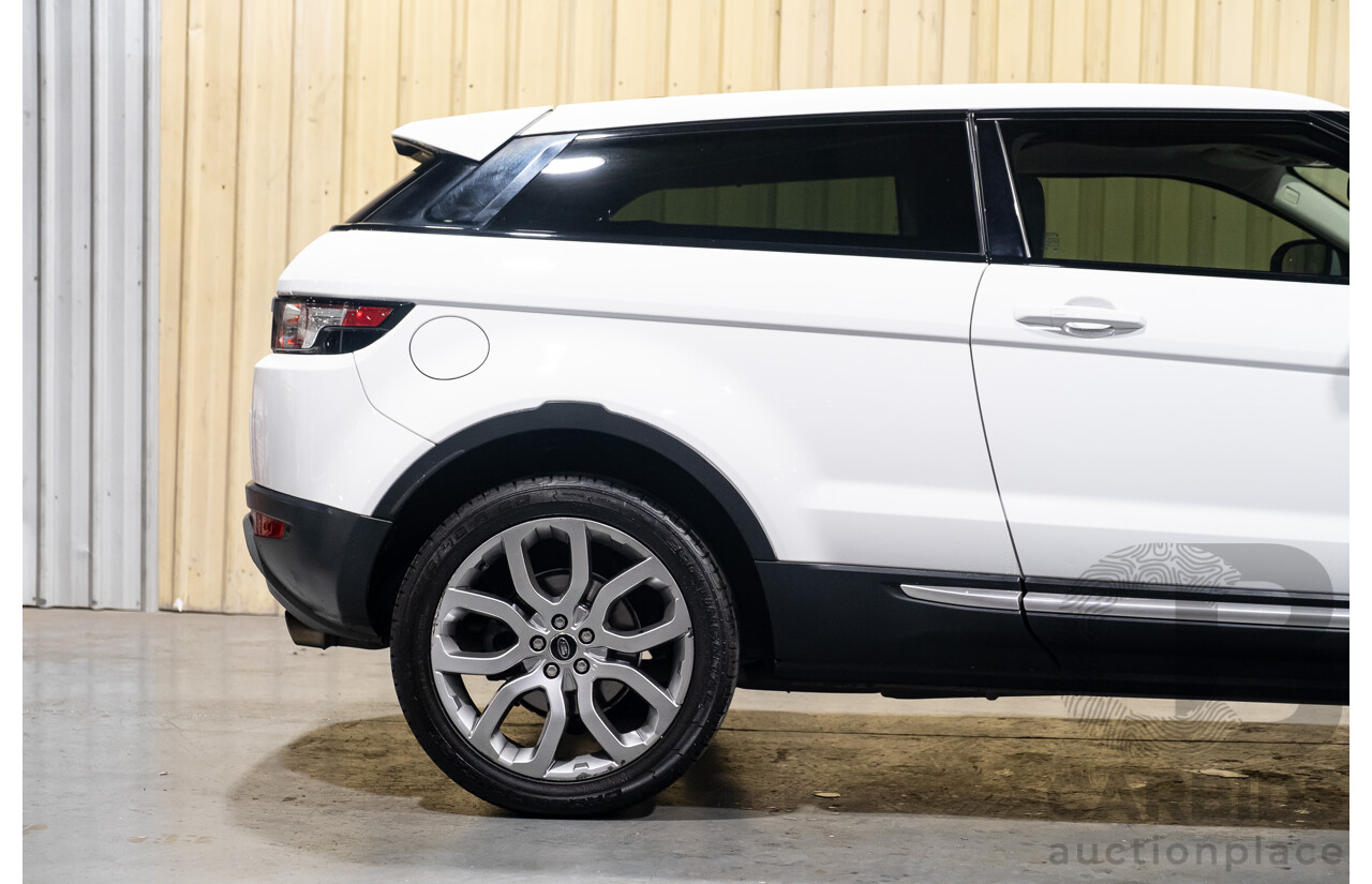 7/2013 Land Rover Range Rover Evoque Si4 (AWD) LV MY13 3d Coupe Fuji White Turbo 2.0L