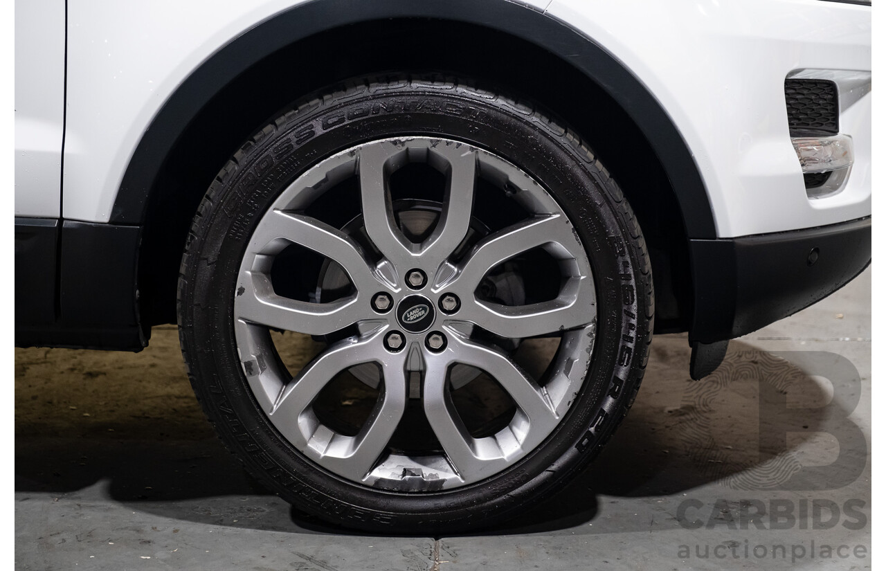 7/2013 Land Rover Range Rover Evoque Si4 (AWD) LV MY13 3d Coupe Fuji White Turbo 2.0L