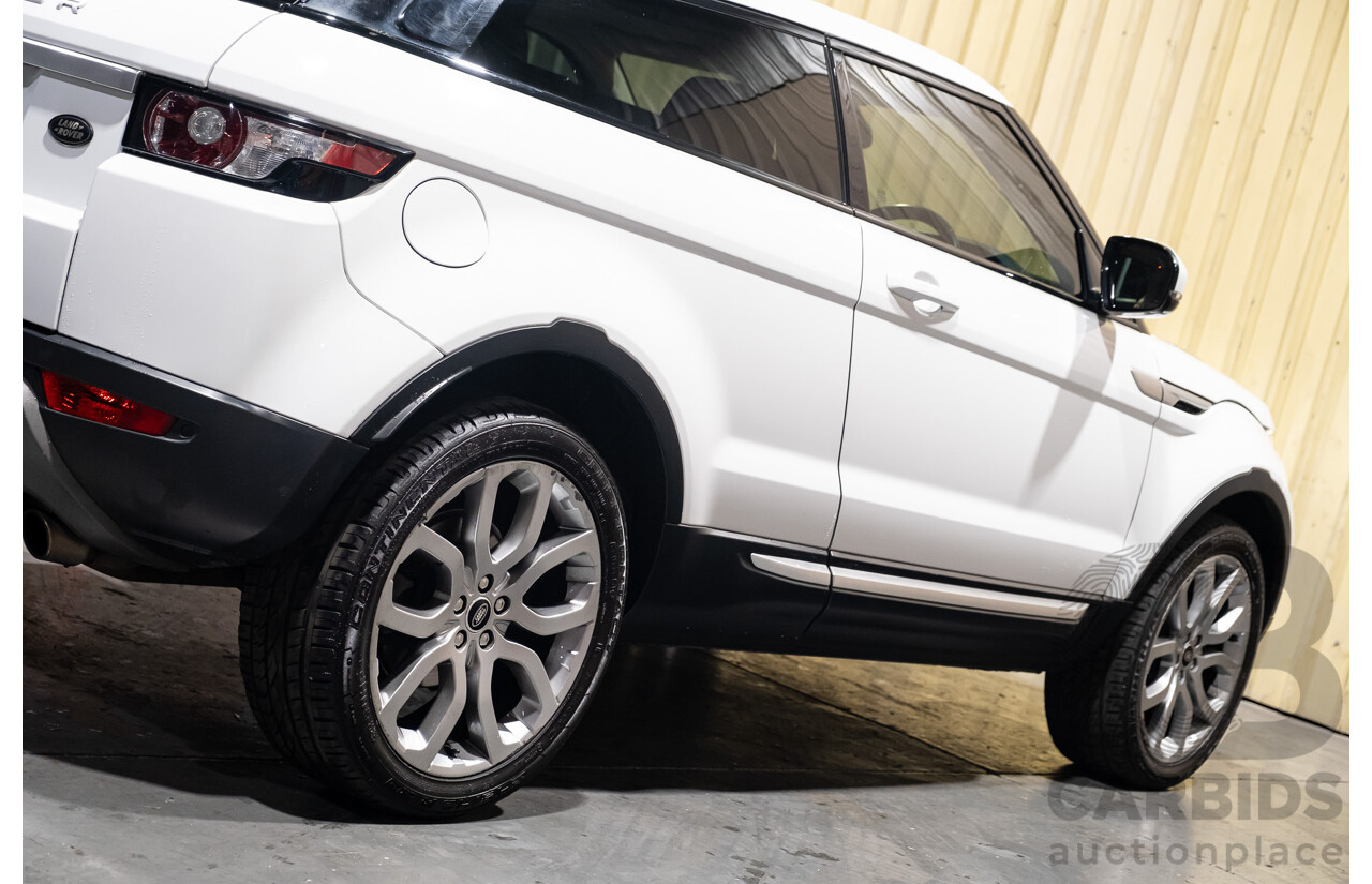 7/2013 Land Rover Range Rover Evoque Si4 (AWD) LV MY13 3d Coupe Fuji White Turbo 2.0L