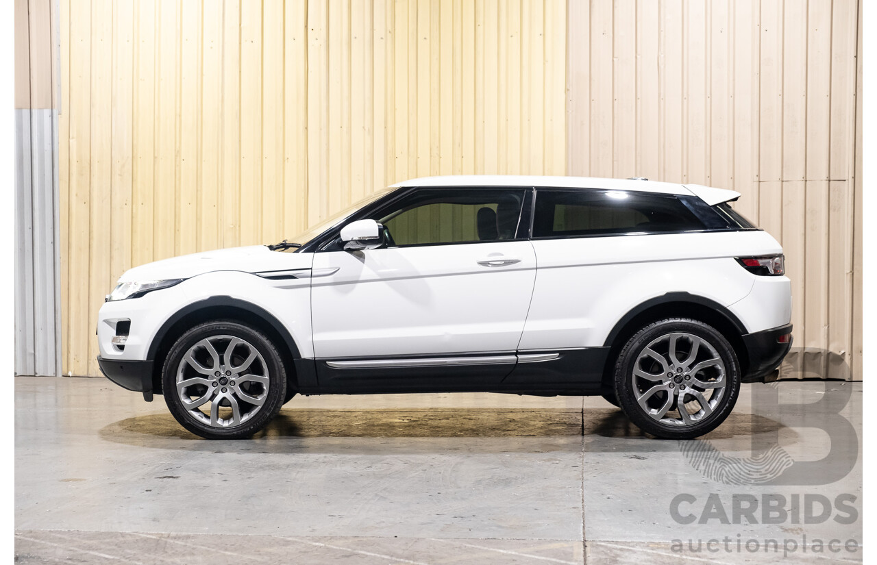 7/2013 Land Rover Range Rover Evoque Si4 (AWD) LV MY13 3d Coupe Fuji White Turbo 2.0L