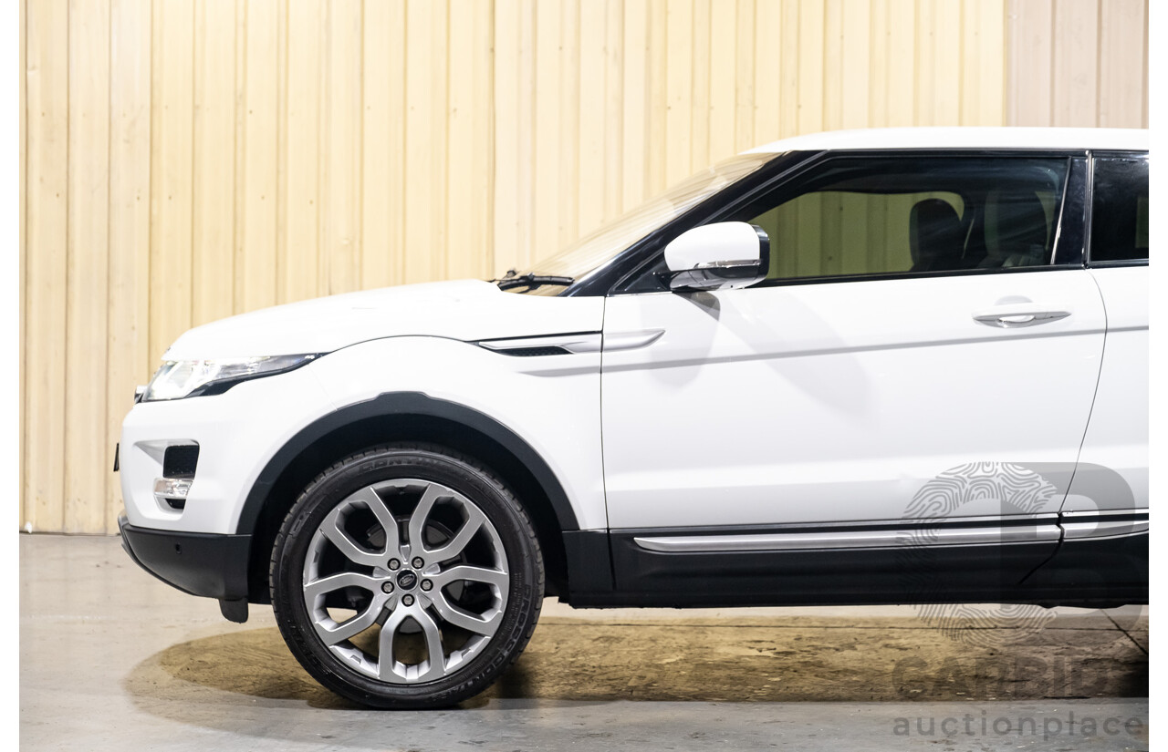 7/2013 Land Rover Range Rover Evoque Si4 (AWD) LV MY13 3d Coupe Fuji White Turbo 2.0L