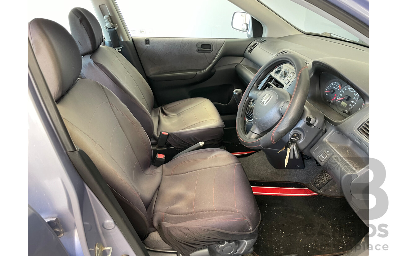 10/2000 Honda Civic Vi 7TH GEN 5d Hatchback Blue 1.7L