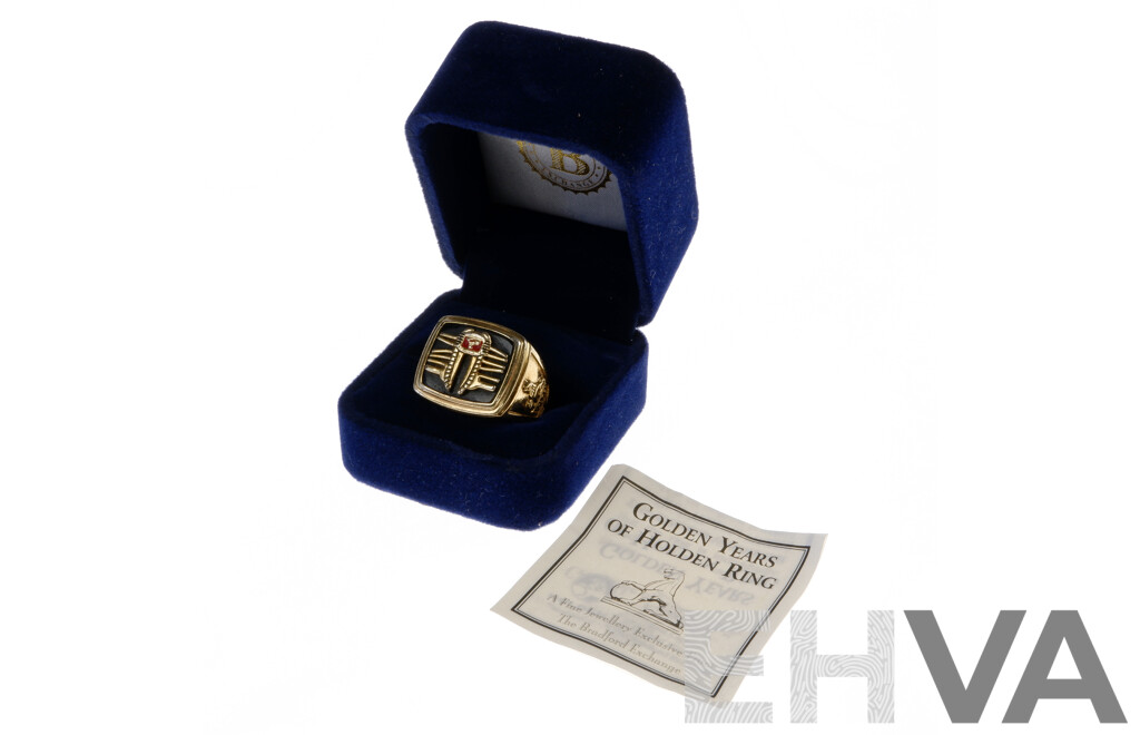 The Bradford Exchange Golden Years of Holden 24k Gold Plated Ring