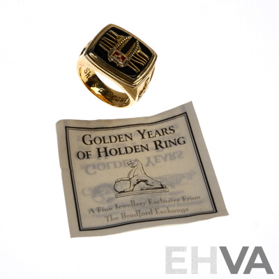 The Bradford Exchange Golden Years of Holden 24k Gold Plated Ring