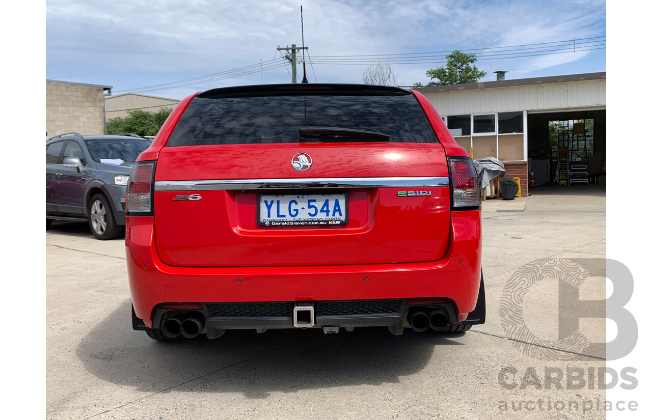 2/2011 Holden Commodore SV6 VE II 4d Sportwagon Red 3.6L