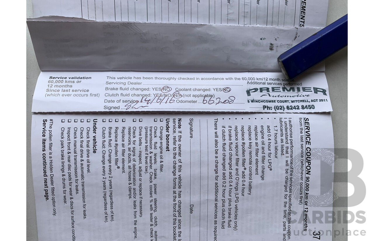 2/2011 Holden Commodore SV6 VE II 4d Sportwagon Red 3.6L