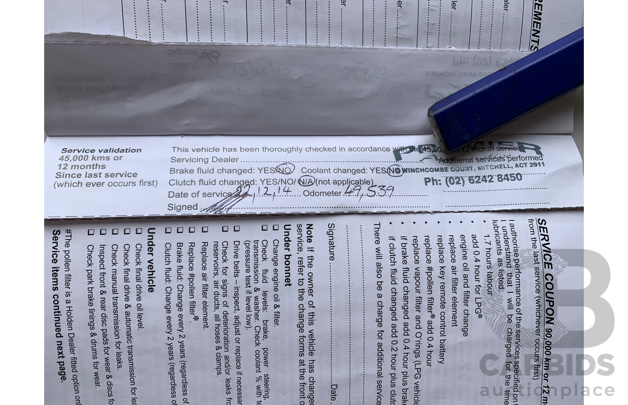 2/2011 Holden Commodore SV6 VE II 4d Sportwagon Red 3.6L