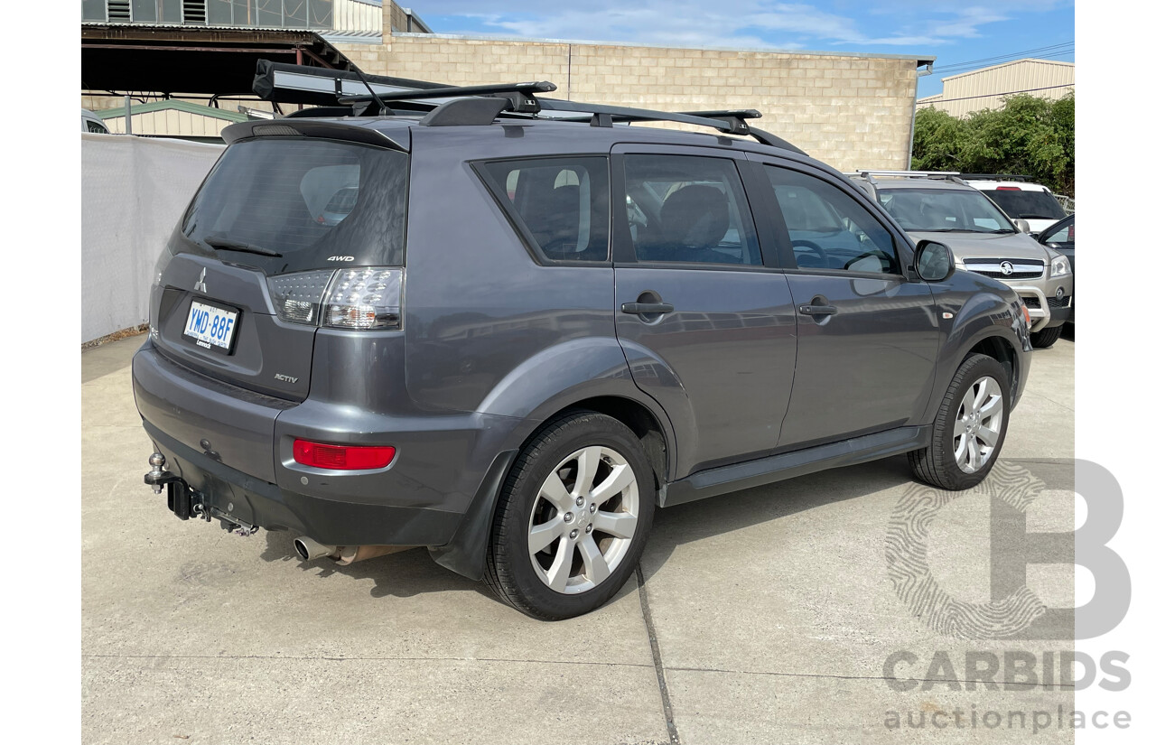7/2011 Mitsubishi Outlander Activ ZH MY11 4d Wagon Grey 2.4L