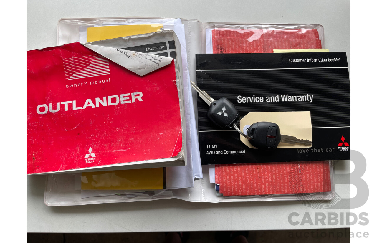7/2011 Mitsubishi Outlander Activ ZH MY11 4d Wagon Grey 2.4L