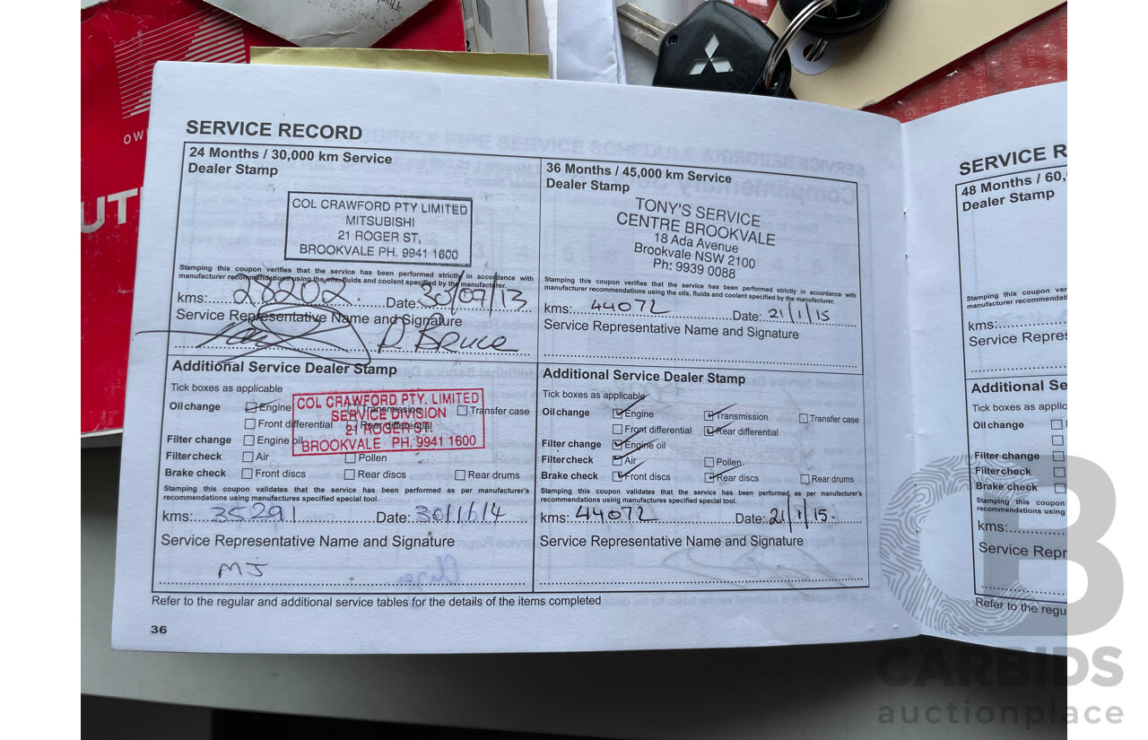 7/2011 Mitsubishi Outlander Activ ZH MY11 4d Wagon Grey 2.4L