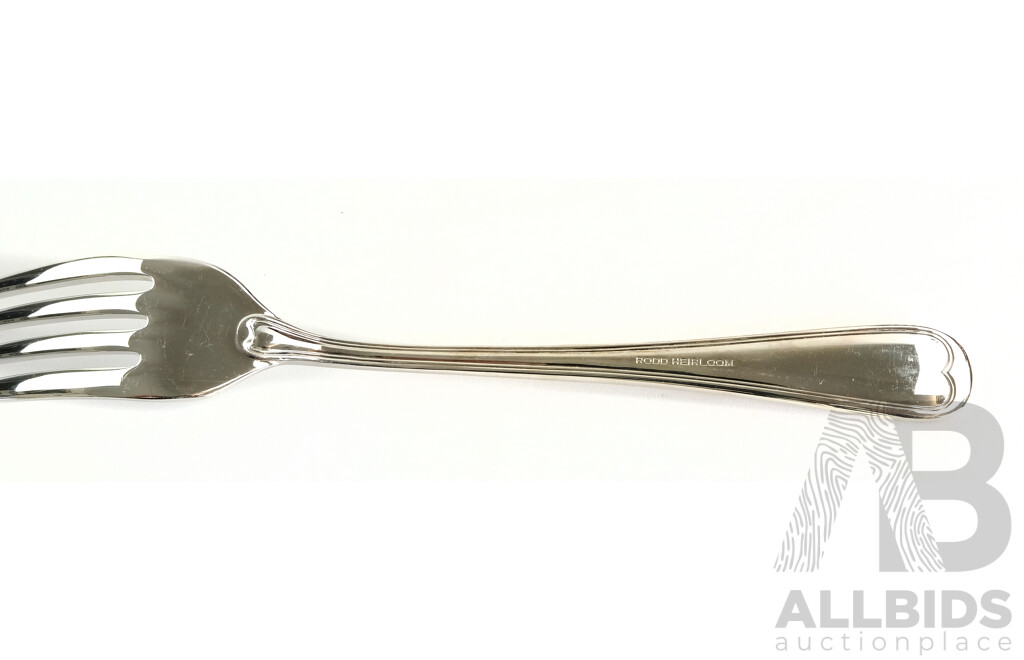 Rodd Heirloom Design Flatwear Set for Four in Original Mahogany Veneer Canteen