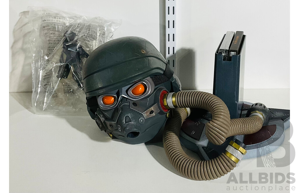 PS3 Killzone 3 Helghast Edition and Assassin’s Creed II  Black Edition Discs and Other Memorabilia in Original Boxes