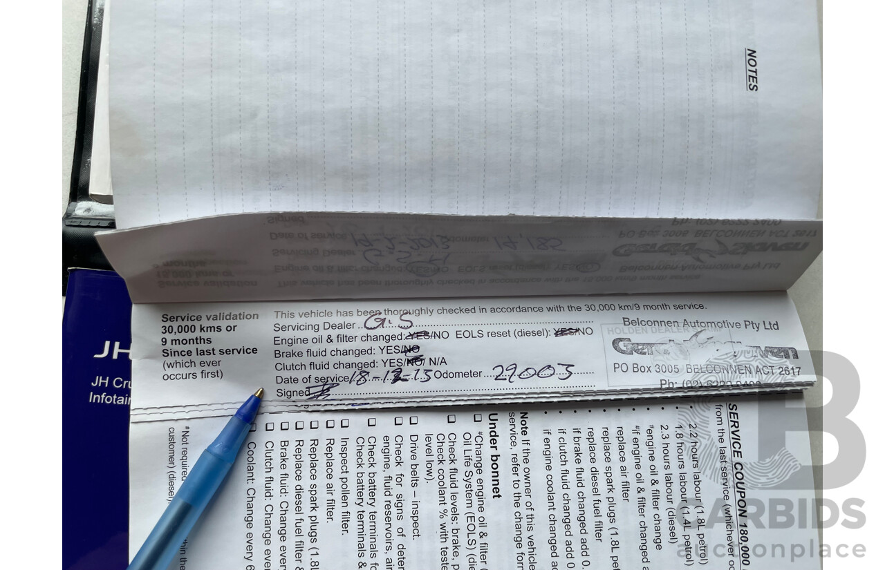 5/2012 Holden Cruze SRi V JH MY12 5d Hatchback Red 1.4L