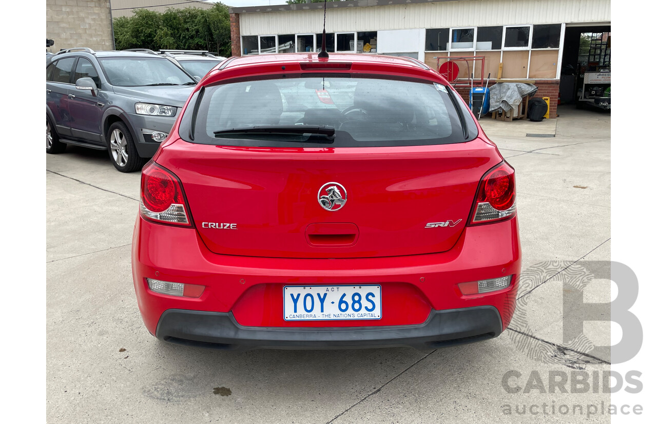 5/2012 Holden Cruze SRi V JH MY12 5d Hatchback Red 1.4L