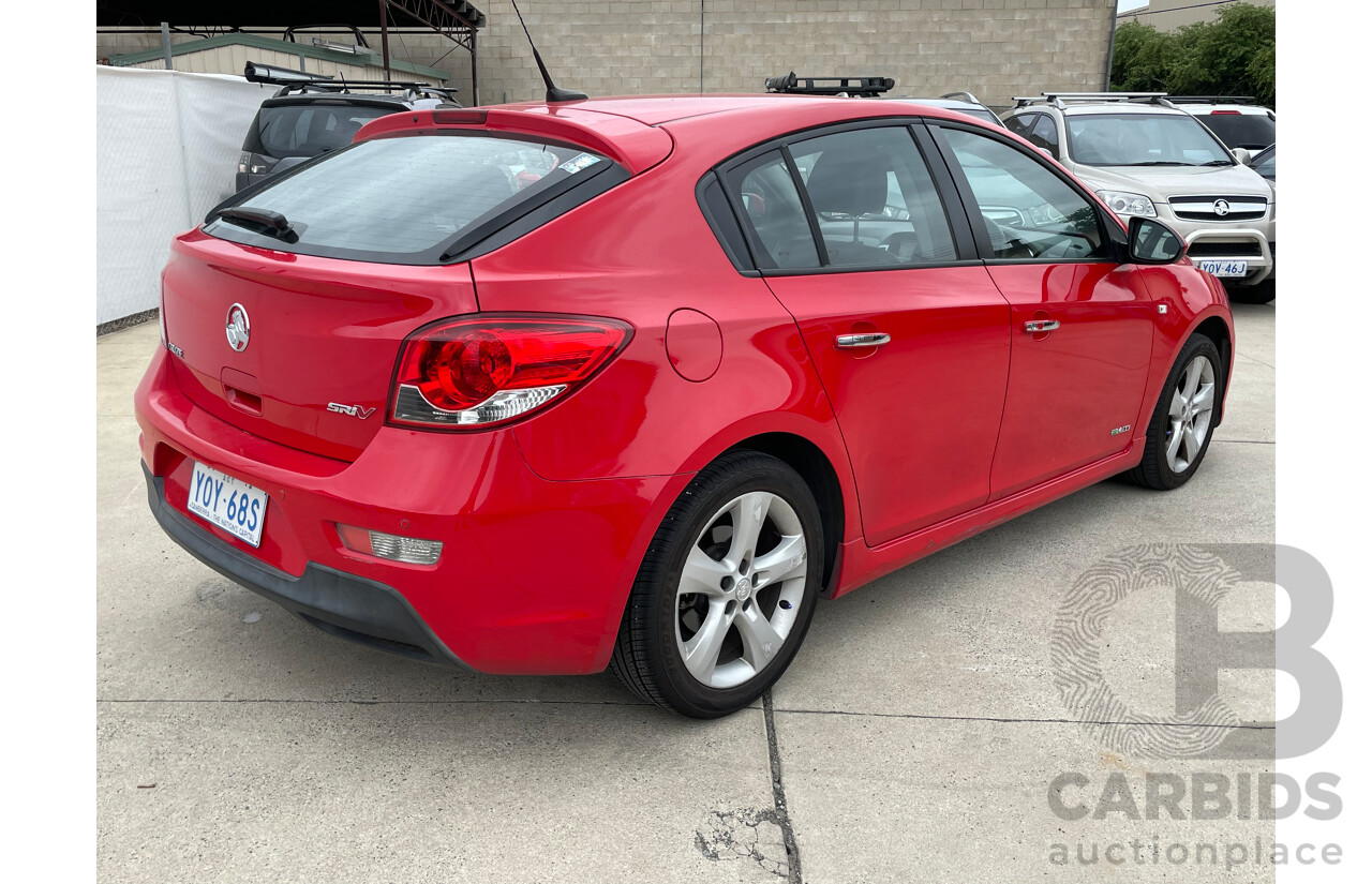 5/2012 Holden Cruze SRi V JH MY12 5d Hatchback Red 1.4L