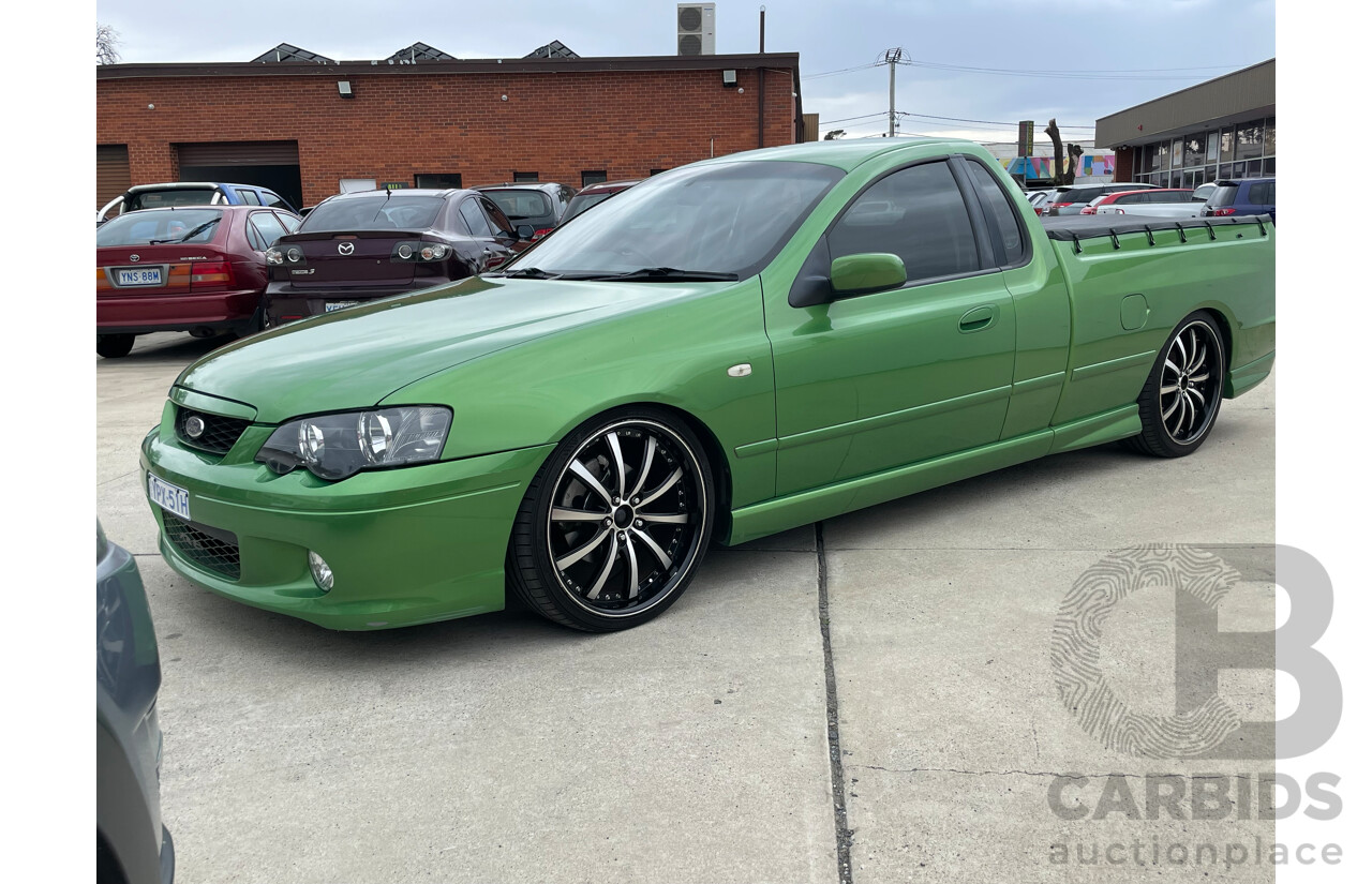6/2004 Ford Falcon XR6 BA Utility Green 4.0L