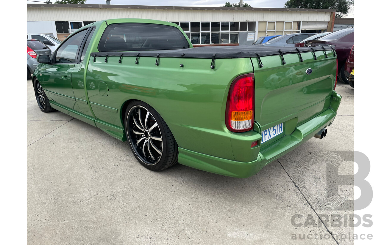 6/2004 Ford Falcon XR6 BA Utility Green 4.0L