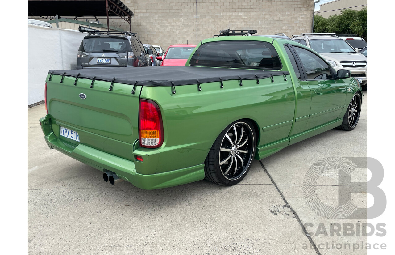 6/2004 Ford Falcon XR6 BA Utility Green 4.0L