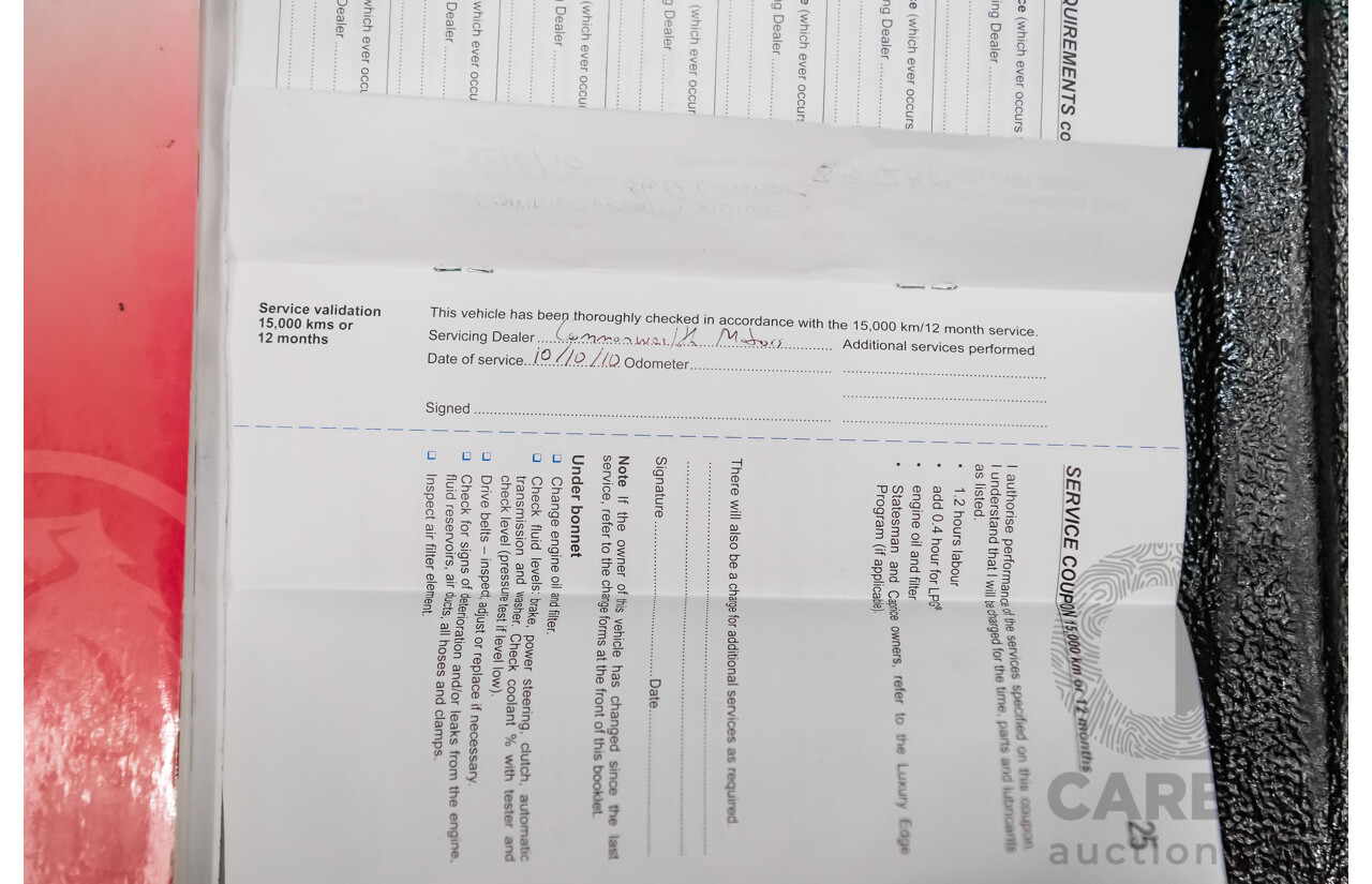 3/2010 Holden Commodore SS VE MY10 Utility Black Sapphire Metallic LS3 V8 6.2L