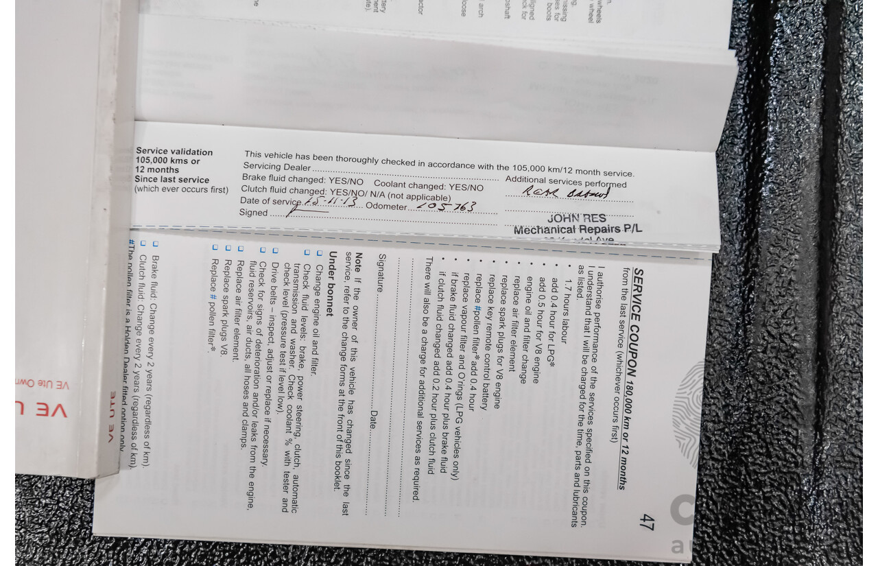 3/2010 Holden Commodore SS VE MY10 Utility Black Sapphire Metallic LS3 V8 6.2L