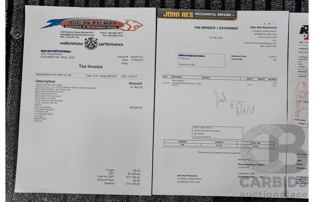 3/2010 Holden Commodore SS VE MY10 Utility Black Sapphire Metallic LS3 V8 6.2L