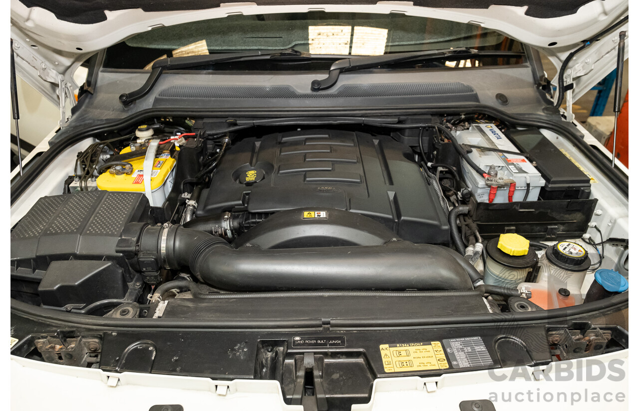 12/2005 Land Rover Discovery 3 TDV6 S (4x4) 4d Wagon White Turbo Diesel 2.7L - 7 Seater