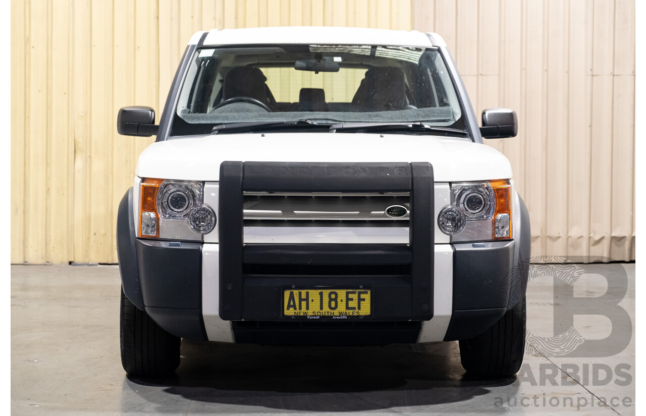 12/2005 Land Rover Discovery 3 TDV6 S (4x4) 4d Wagon White Turbo Diesel 2.7L - 7 Seater