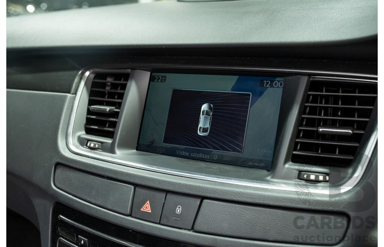 7/2012 Peugeot 508 GT Luxury HDi 4d Sedan Black Turbo Diesel 2.2L