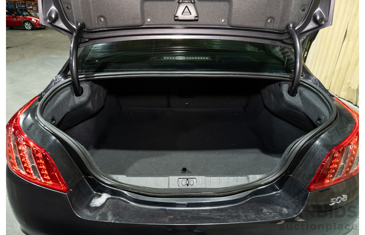 7/2012 Peugeot 508 GT Luxury HDi 4d Sedan Black Turbo Diesel 2.2L