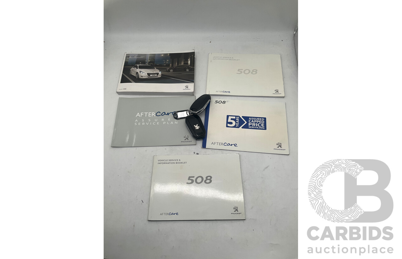 7/2012 Peugeot 508 GT Luxury HDi 4d Sedan Black Turbo Diesel 2.2L