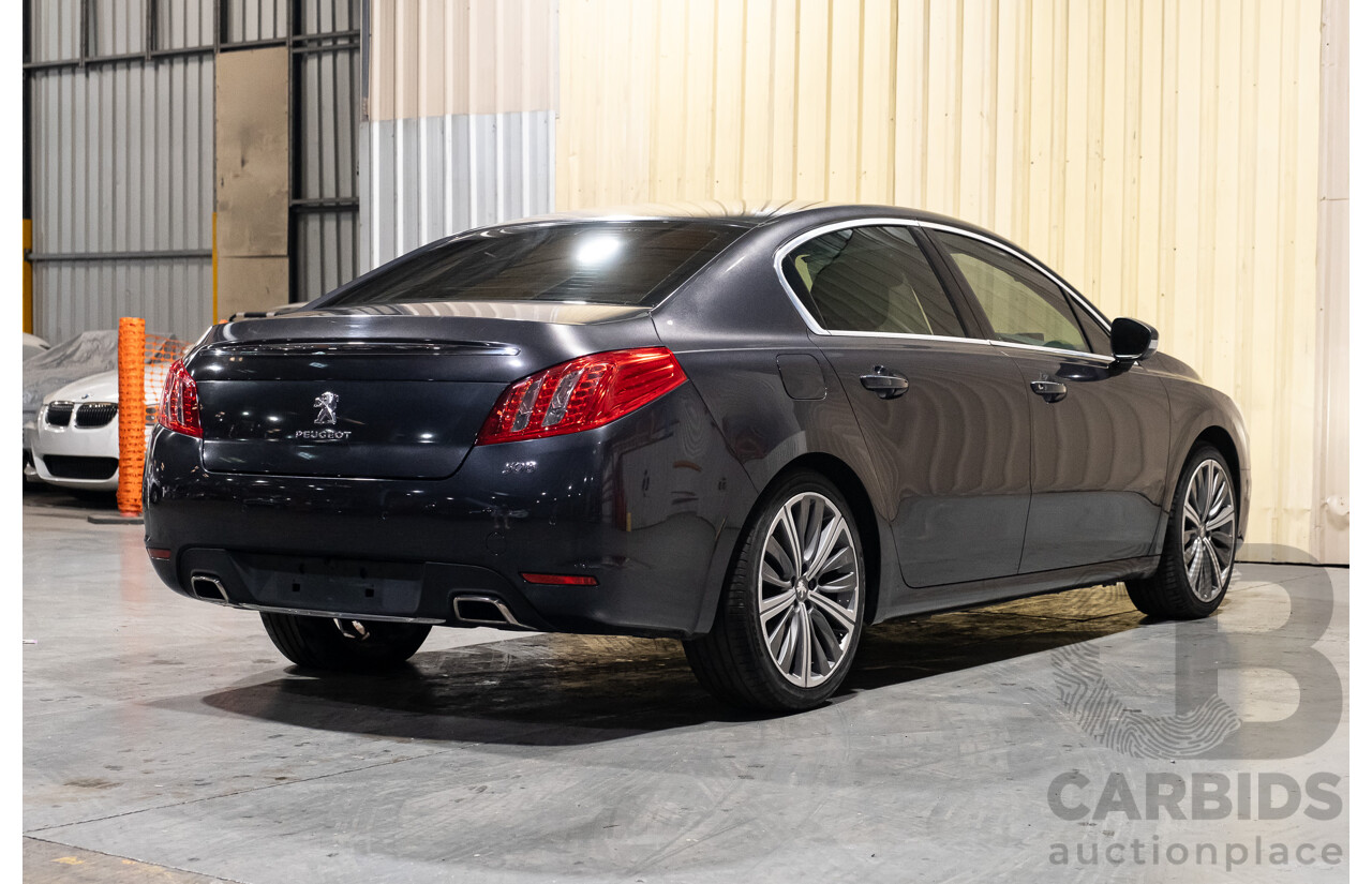 7/2012 Peugeot 508 GT Luxury HDi 4d Sedan Black Turbo Diesel 2.2L
