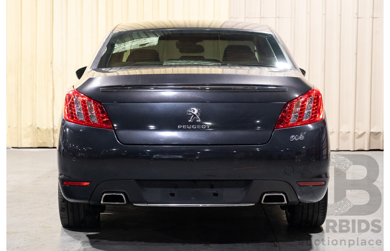 7/2012 Peugeot 508 GT Luxury HDi 4d Sedan Black Turbo Diesel 2.2L