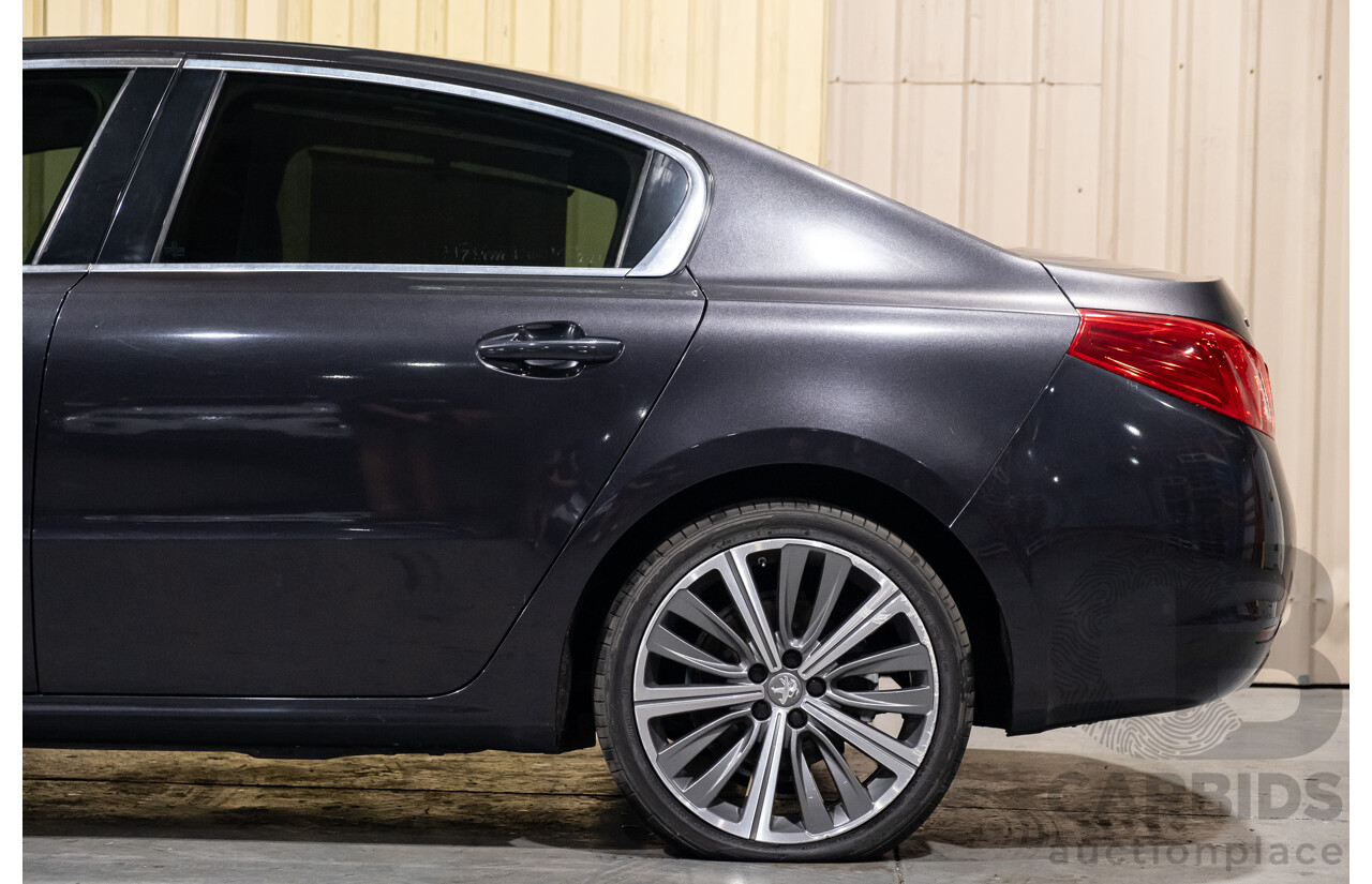 7/2012 Peugeot 508 GT Luxury HDi 4d Sedan Black Turbo Diesel 2.2L