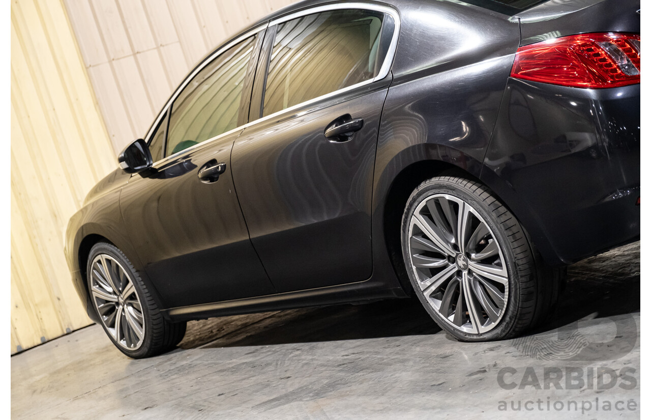 7/2012 Peugeot 508 GT Luxury HDi 4d Sedan Black Turbo Diesel 2.2L