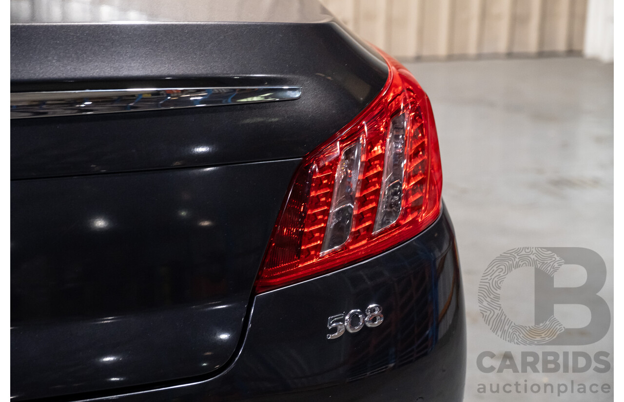 7/2012 Peugeot 508 GT Luxury HDi 4d Sedan Black Turbo Diesel 2.2L